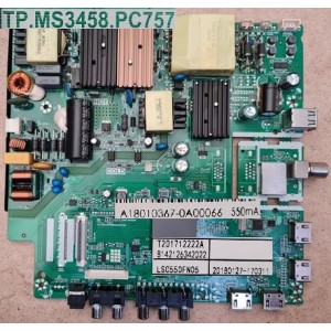 SEIKI SC-55AU300 MAIN BOARD TP.MS3458.PC757 A18010367